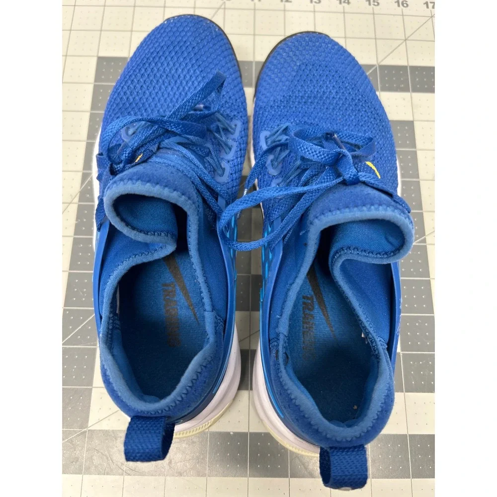 Nike Free Metcon Training Shoes‎ Mens 7.5 Blue White Black Sneakers Gym Workout